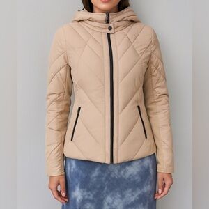 Bernardo Hooded Puffer Jacket Size Small